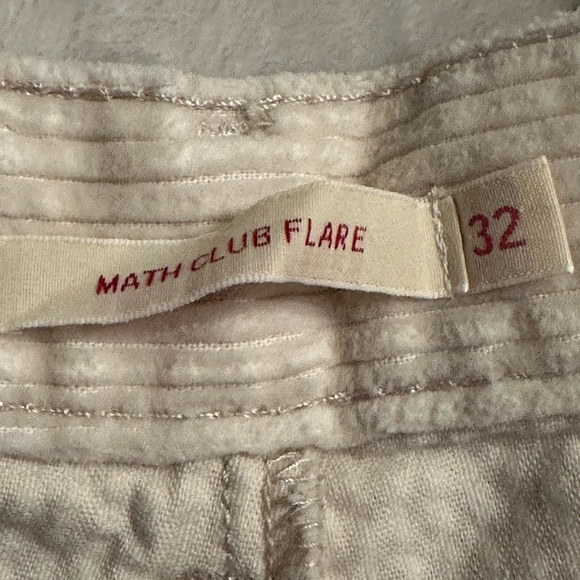 NWT Levi's Math Club High Rise Corduroy Flare Pants in Cream - Picture 12 of 15